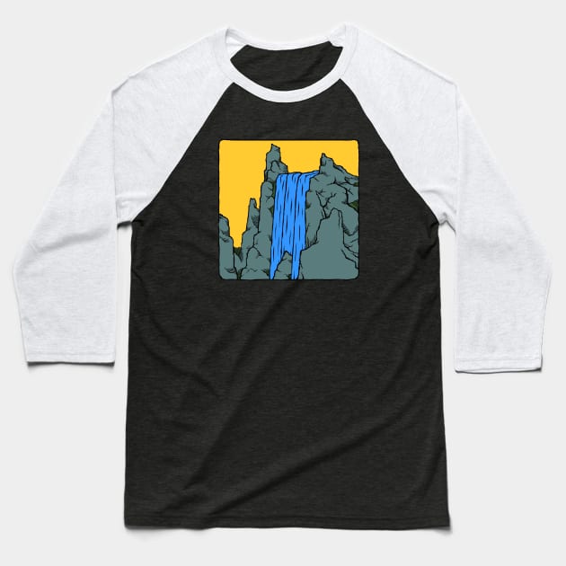 Waterfall Baseball T-Shirt by DOORS project